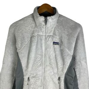 Patagonia Fleece R3 Regulator Womens Medium Full Zip Jacket Hi-Loft Fuzzy Gray